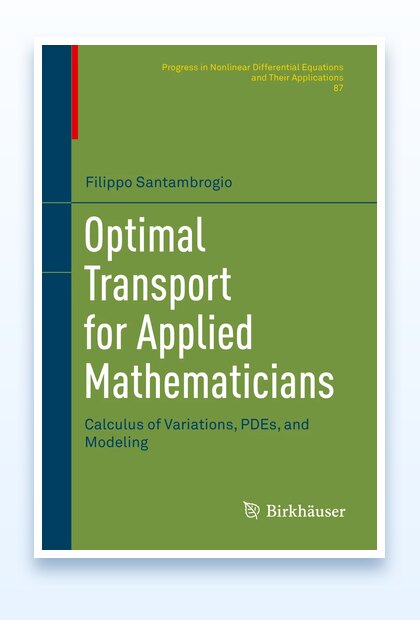 Book cover preview for Optimal Transport for Applied Mathematicians